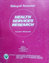 Image of Bibliografi beranotasi health services research