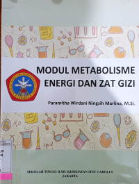 Image of Modul metabolisme energi dan zaat gizi